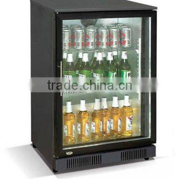 Two Glass Doors Black Bar Fridge/refrigerator(CE Approval) photo-3