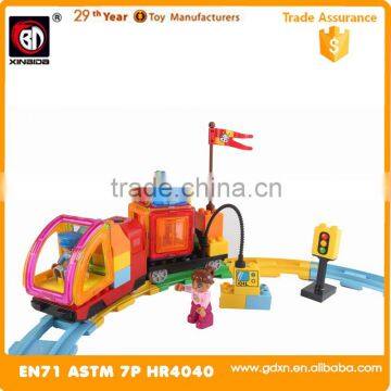 New toys 3 IN 1 Magical magnet with electric train magnetic building block