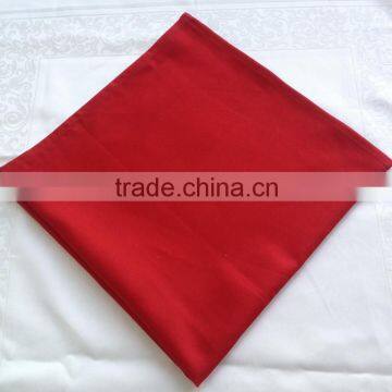 Cotton satin napkin, wedding banquet table napkin red