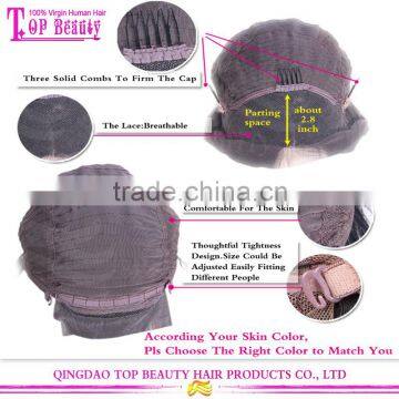 2016 Hot Selling 16 Inches Human Hair Wig Lace Front Wig Brazilian Human Hair Lace Wig photo-5