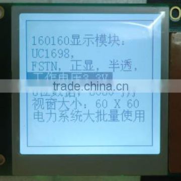 factory price FSTN type Graphic lcd display 160x160 dot