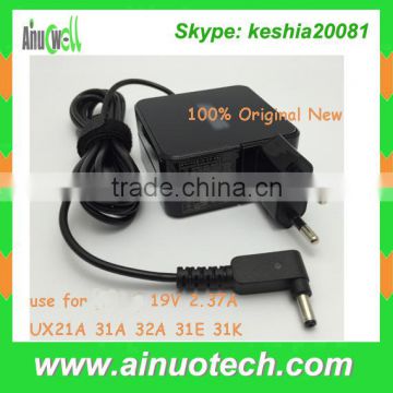 wholesale price of UX21A 31A 32A 31E 31K spuare laptop adapter for ASUS 19V 2.37A 45W power charger