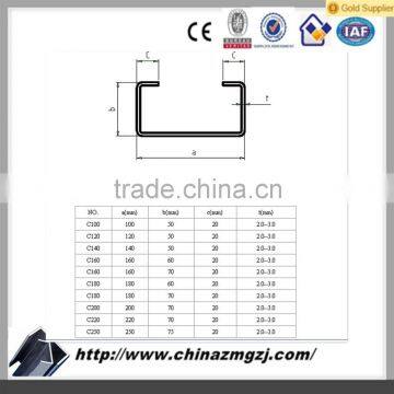 Competitve Cheap Light Weight c and z Steel Purlin Price and Quality