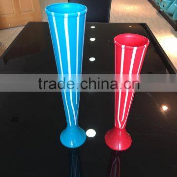 Novel Double Color Elegance Plastic Champagne Wedding Toasting Flutes photo-2