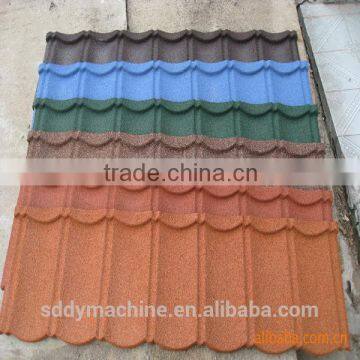 Sand stone aluminum coated zinc metal roof tile in South Africa