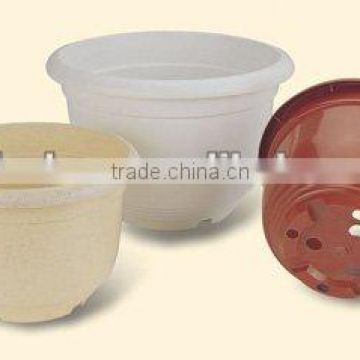 Round shell pot,plastic flowerpot,flower pot wholesale,flower stand,flowerpot