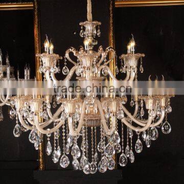 Cognac glass plate arabic style candle chandelier