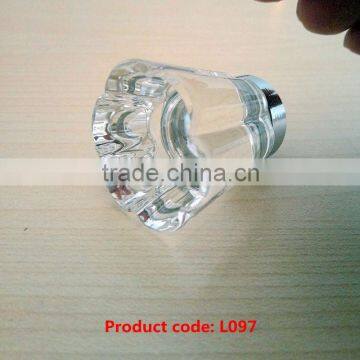 Most popular custom design crystal glass cabinet knob from China