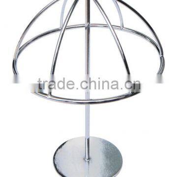 823 supermarket chrome display metal hat display shelf