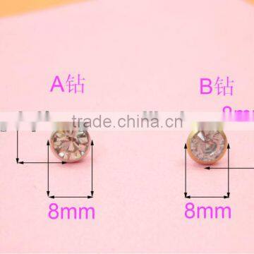 Wholesale Decoration Handbag 8mm 9mm 10mm DiamondA and B Rivet Without Cap
