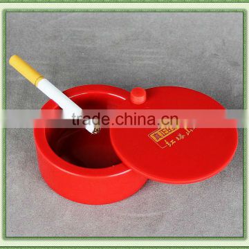 melamine round ashtray with cover