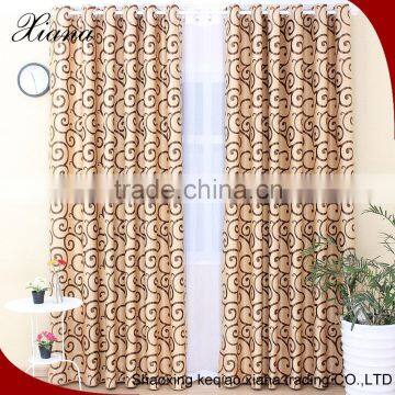 XIANA ED5003 asia market Top grade hot selling suede jacquard curtain fabric blackout