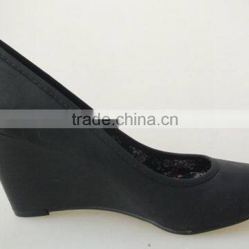 Low wedge heel for office ladies nice comfortable design