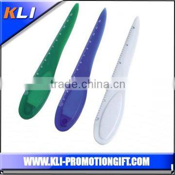 customized wholesale plastic letter opener ruler