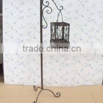 wrought iron Candle Holders metal hanging lantern stand