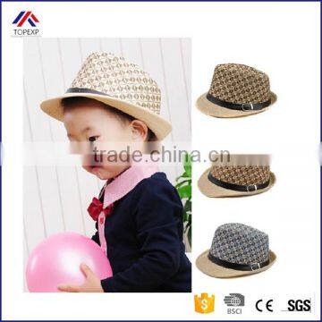 Children's Formal Spring Jazz Summer Sun Fashion Plaid Cowboy Cap