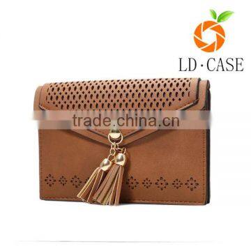 Guangzhou factory quality Gorgeous Genuine Saffiano Leather bag Crossbody Phone Pouch for Women