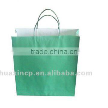 simple cheap shopping craft paper bag with handles