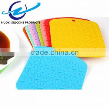 Kitchen Accessories Silicone Placemat Square Table Coaster Non-slip Dinner Cushion Square Pot Holder photo-4