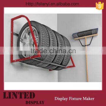 Solid Stainless Steel Wholesale Tire Display Rack
