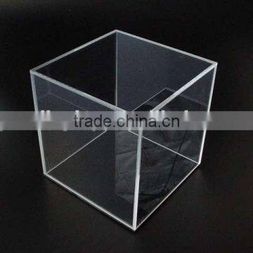 Clear acrylic display sliding lid box small clear acrylic boxes with lids