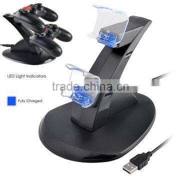 OEM 2X USB Charging Station For PS4 / PS4 Slim / PS4 Pro--- Store And Charge Two Controllers Simultaneously