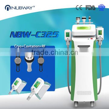 5 treatment handles Cryolipo fat freezing+rf+cavitation cryolipolysis fat removal machine