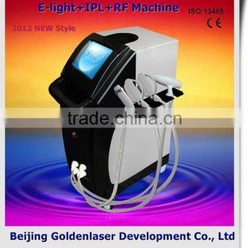 www.golden-laser.org/2013 New style E-light+IPL+RF machine hair removal most classic economic model