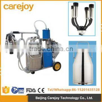 Electric Milking Machine Milker For farm Cows 25L 304 Stainless Steel Bucket