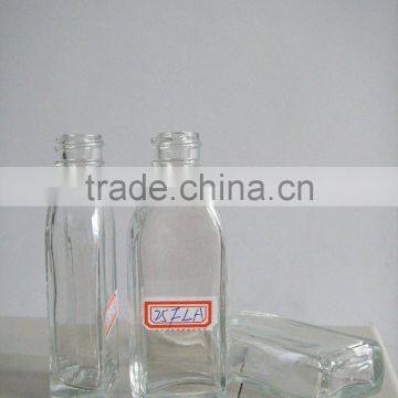 30ml to 60ml clear glass material flat shaped medicine bottle /liquid medicine empty bottle