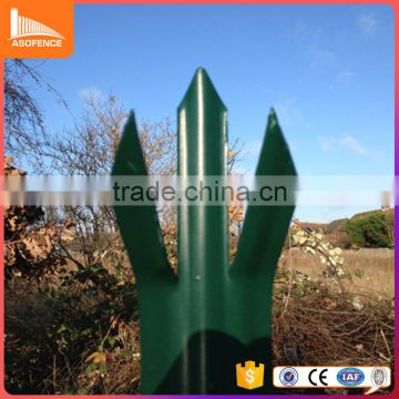 high security good quality triple point powder painted palisade mesh fencing