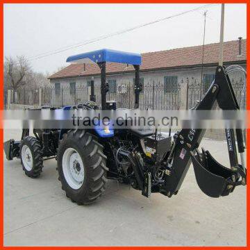 4wd 40hp tractor with front end loader and backhoe