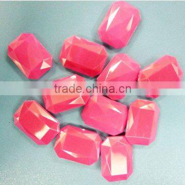 Flat back acrylic rhinestone gem