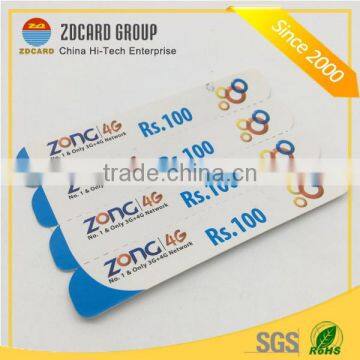 Hologram Film Paper Scratching off Card