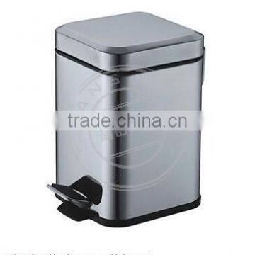 indoor 3L stainless steel Foot Pedal waste Bin trash bin