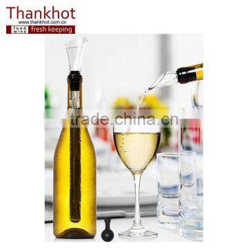 Best Barware Tool Stainless Steel Chiller, Cooling Rod and Pourer, Wine Bottle Cooler Stick