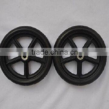 7" small EVA Plastic cart wheel and axles