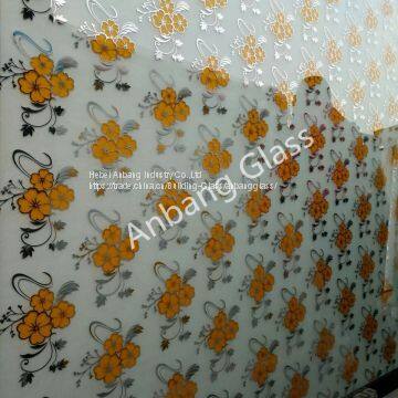 4mm 5mm 6mm ice titanium glass / acid etched glass/ frosted glass