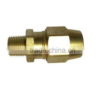 668 Male Connector, D.O.T. Air Brake Fitting For Rubber Tube, Brass Valve photo-2