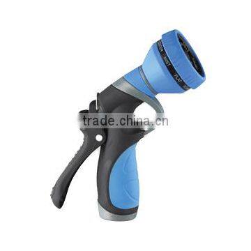 Plastic spray nozzle metal water gun