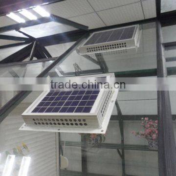 Energy saving greenhouse ventilation solar powered power window fan