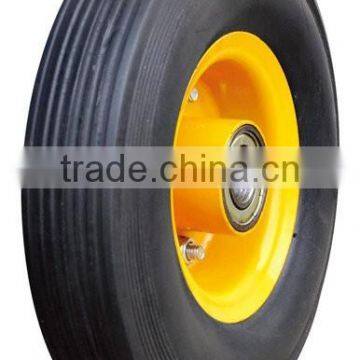 Flat PU foam wheelbarrow wheels size 250-4,item no PU1004