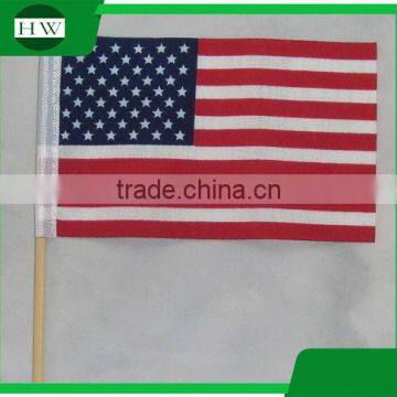 The Customized Design Mini Plastic Pole and Cloth Material Supportive Country Flag photo-4