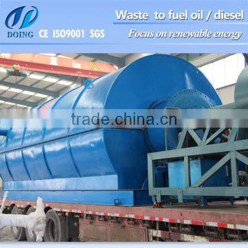 black motor oil to diesel distillation machine