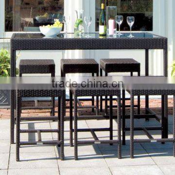 Light Weight Simple Design Aluminium Garnet Bar Table and Stool L80601-2