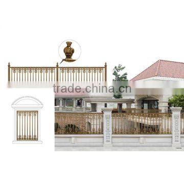 Painted Decorative Cast Vintage Aluminum Garden Metal Fence for Garden