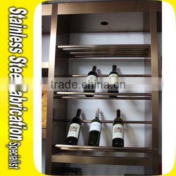 Custom Made Stainless Steel Wine Cabinet for Bar Restaurant photo-6