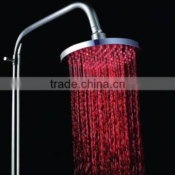 Smart High Quality LED Bathroom LED Color Change Shower Head, Temperature Sense Multiple Color LED Overhead Round Shower Head photo-3