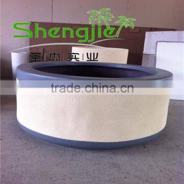 SJLJ013067 High Quality Flower Pot Decorative Fiberglass Plant Pot photo-3