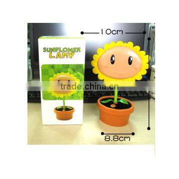 Wholesale Stock Small Order Creative Sunflower Plant Night Light photo-2